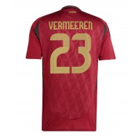 Camiseta Bélgica Arthur Vermeeren #23 Primera Equipación Replica Eurocopa 2024 mangas cortas